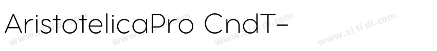 AristotelicaPro CndT字体转换